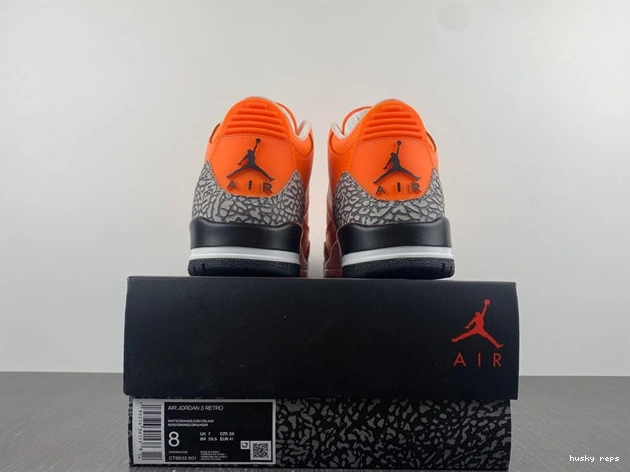 Cheap Husky 3 Orange Retro Jordan CT8532- 3833 Practical 1028